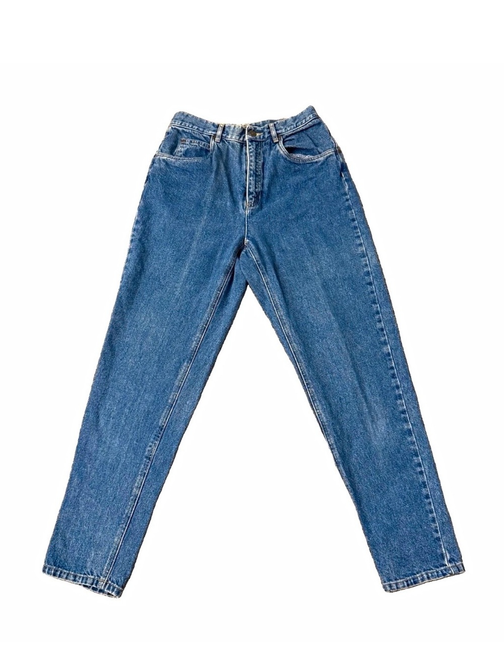 Vintage Liz Authentic High-Rise Straight Leg Jeans in Dark Blue streetwear 90s